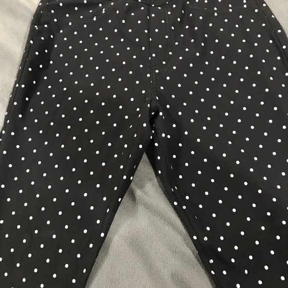 HUE Pants - EUC Hue Size M black white polka dots (21)